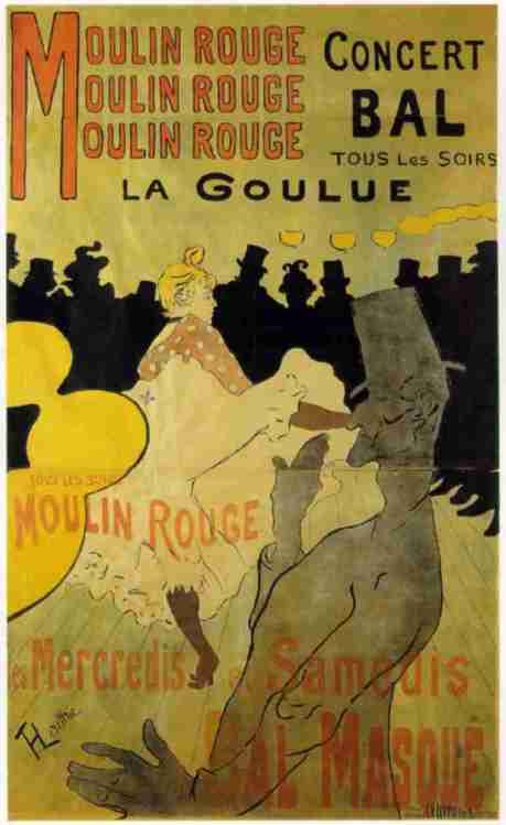 Toulouse Lautrec Moulin Rouge. In “Moulin Rouge- La Goulue”